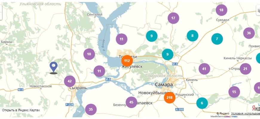 Карта суходол ульяновская область