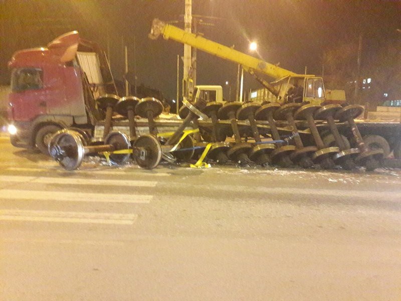 перевозка колесных пар в полуприцепе