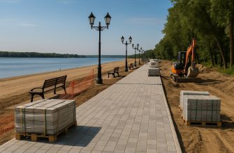 В Тольятти продолжается благоустройство прибрежной зоны